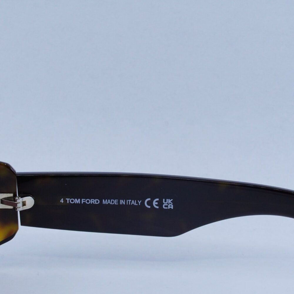 🕶️ New Tom Ford Corey FT1064 52S Sunglasses -Dark Havana Frame, Bordeaux Lenses - Picture 6 of 10